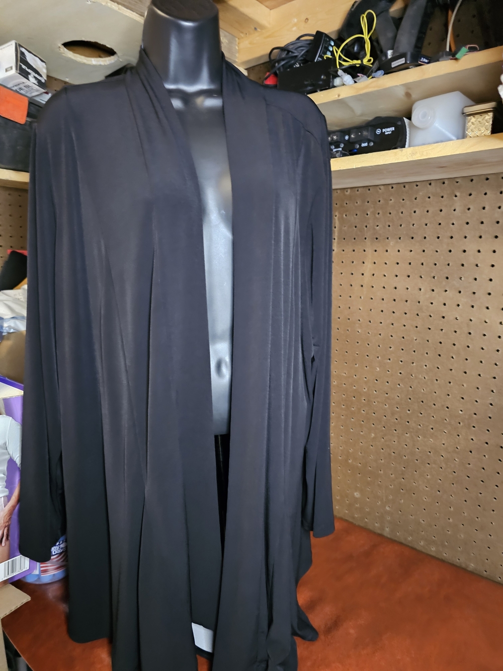 Susan Graver Black Cardigan 2x